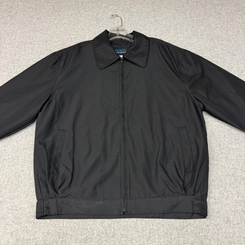 Boyd Gaming Jacket Small Black Suncoast Embroidered Full Zip Polyester Mens S